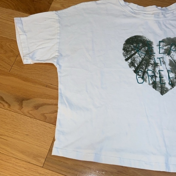 Banana Republic “Keep It Green” 100% Organic Cotton Cropped Tee size S, preloved - Picture 3 of 7